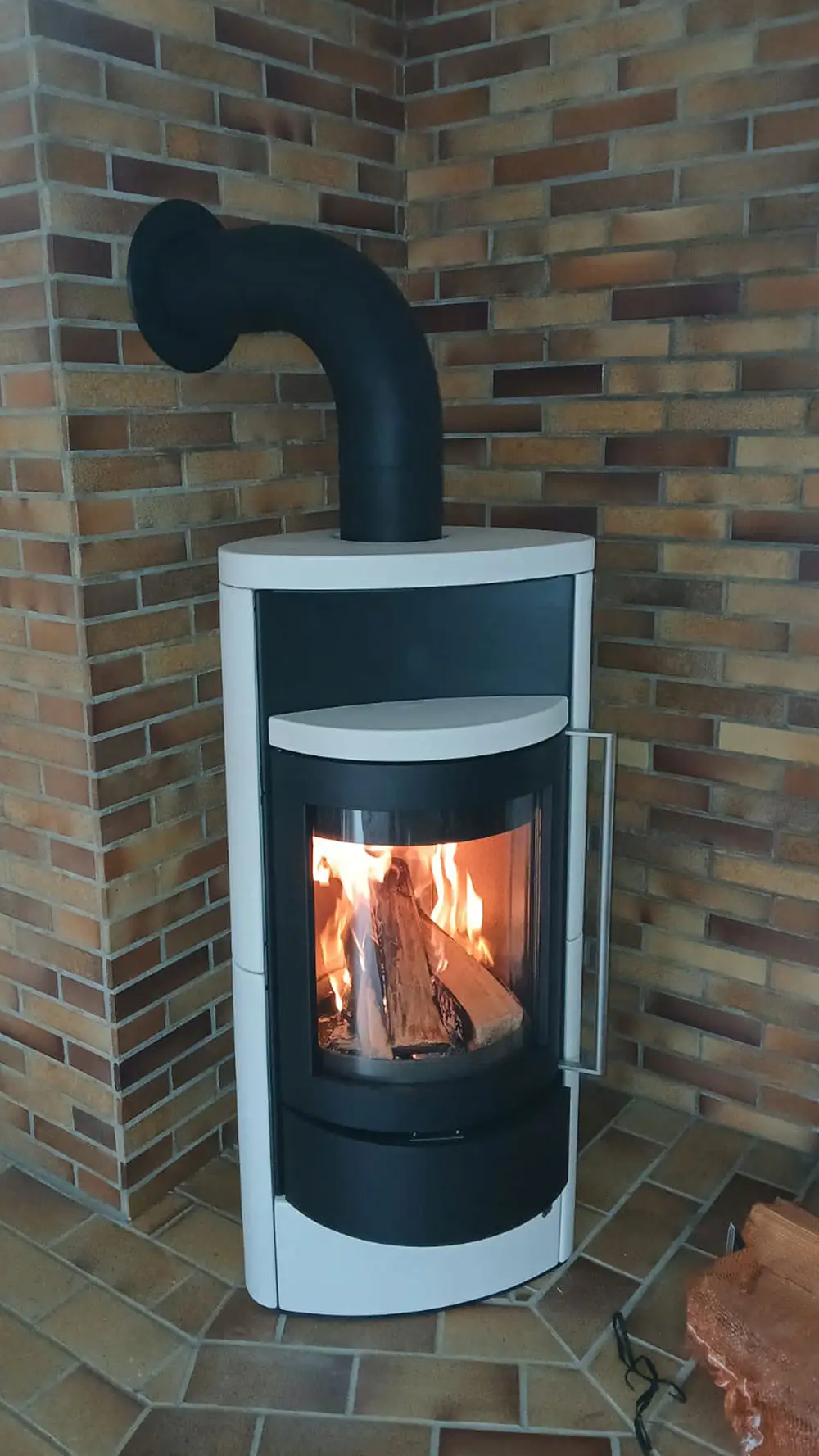 Kaminofen mit Backfach und Speckstein
